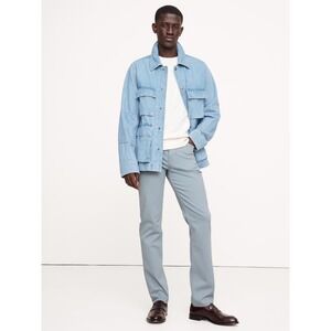 Banana Republic Chinos Mens 34R Light Blue Flat Front Casual Pants